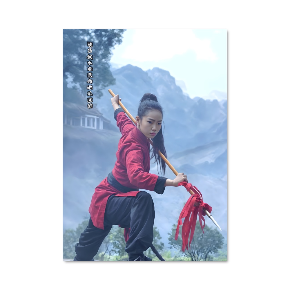 Poster La Petite Guerrière – affiche Kung Fu